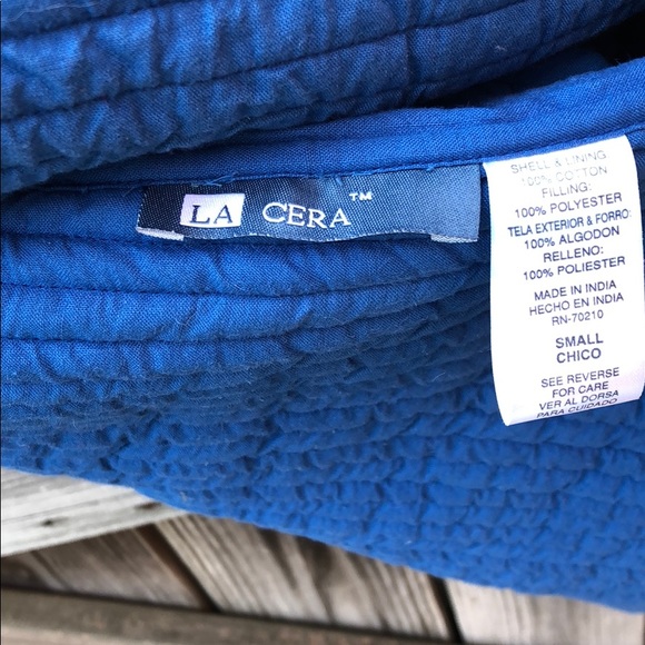 Ladies LA CERA Coat Quilted Bright Royal Colors  S - Picture 8 of 8